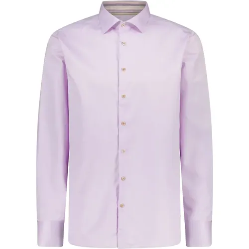 Slim-Fit Dress Shirt , male, Sizes: S, L, 5XL, 4XL, XL - Stenströms - Modalova