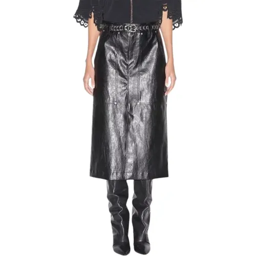 Faux Leather Angel Skirt , female, Sizes: XS - Isabel Marant Étoile - Modalova