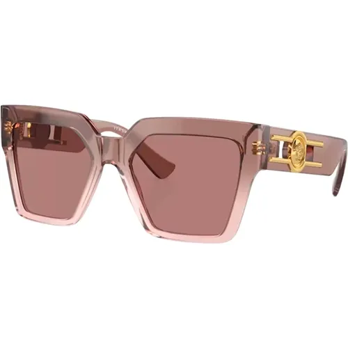 Stylische Sonnenbrille mit Einzigartigem Design , Damen, Größe: 54 MM - Versace - Modalova
