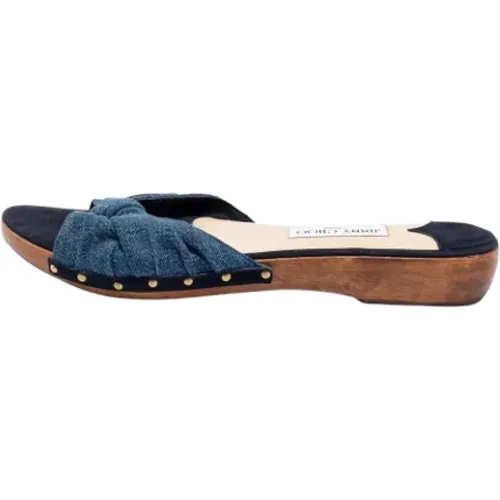 Pre-owned Denim sandals , female, Sizes: 8 UK - Jimmy Choo Pre-owned - Modalova