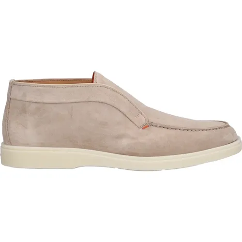 Veloursleder Desert Boot Style Ankle Boots , male, Sizes: 12 UK - Santoni - Modalova