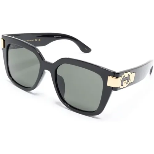 Cat-Eye Sunglasses Grey Tint , female, Sizes: ONE SIZE - Gucci - Modalova