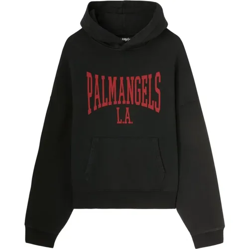 Dunkler College Hoody , Herren, Größe: XS - Palm Angels - Modalova