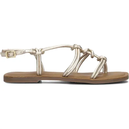 Goldene Sandalen für Damen , Damen, Größe: 36 EU - Lina Locchi - Modalova