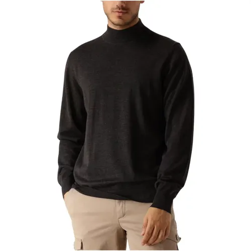 Brauner Pullover Mock Pullover , Herren, Größe: 2XL - Profuomo - Modalova