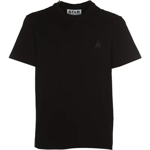 Star T-shirts and Polos , male, Sizes: M - Golden Goose - Modalova