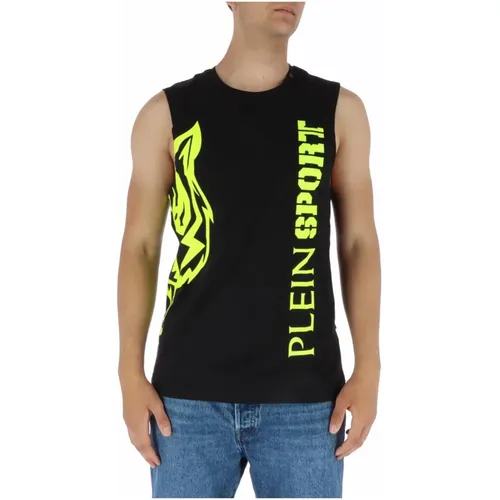 Print Sleeveless Undershirt , male, Sizes: 2XL, M, L, XL, S - Plein Sport - Modalova