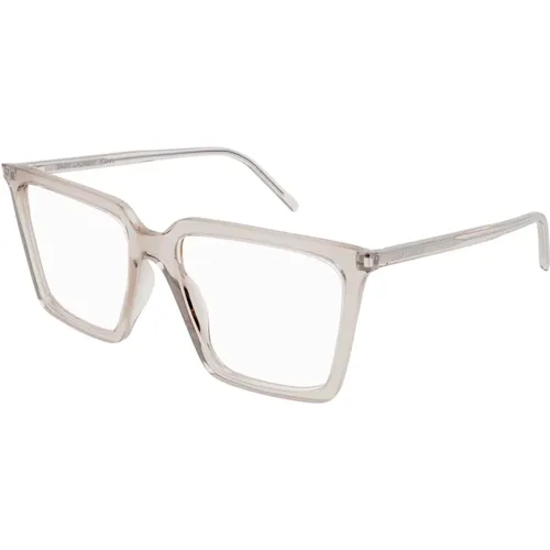 Graue Transparente Brillenfassungen,Modebrille SL 474 OPT - Saint Laurent - Modalova