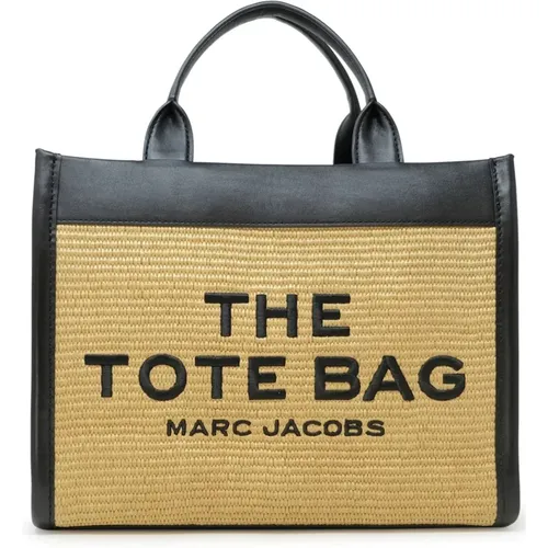 Natürliche Raffia Medium Tote Tasche - Marc Jacobs - Modalova
