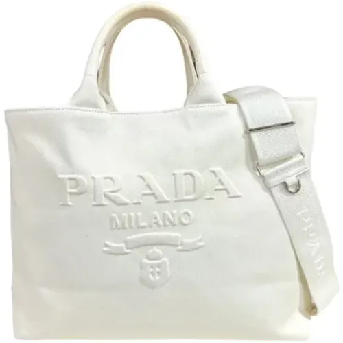 Pre-owned Canvas prada-bags , female, Sizes: ONE SIZE - Prada Vintage - Modalova