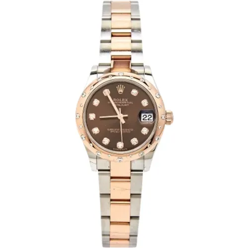 Pre-owned Stainless Steel watches , female, Sizes: ONE SIZE - Rolex Vintage - Modalova