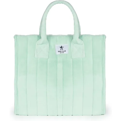Aqua Shopping Bag Buby Saint Martin , female, Sizes: ONE SIZE - Marc Ellis - Modalova