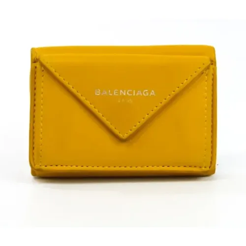 Pre-owned Leather Wallet , female, Sizes: ONE SIZE - Balenciaga Vintage - Modalova