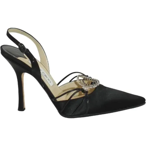 Pre-owned Satin heels , female, Sizes: 5 1/2 UK - Jimmy Choo Pre-owned - Modalova
