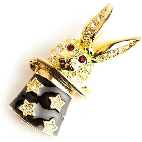 Magic rabbit brooch , female, Sizes: ONE SIZE - Kenneth Jay Lane Pre-owned - Modalova