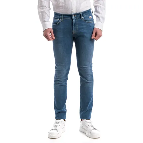 Denim Stretch Jeans Sven , male, Sizes: W34, W29, W33 - Roy Roger's - Modalova