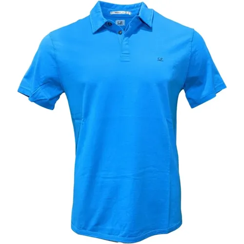 Soft Cotton Polo Shirt with Hidden Snap Buttons , male, Sizes: XL - C.P. Company - Modalova