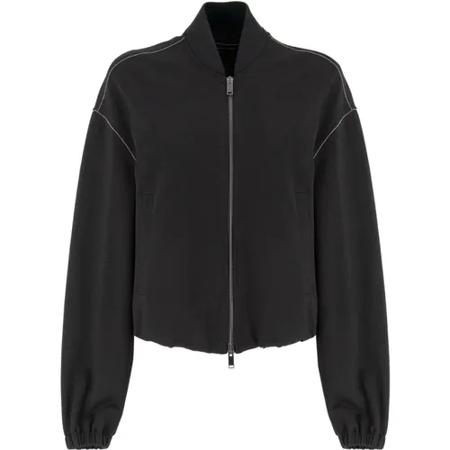 Cropped Milano Stitch Jacket , female, Sizes: S, XS, 2XS - Fabiana Filippi - Modalova