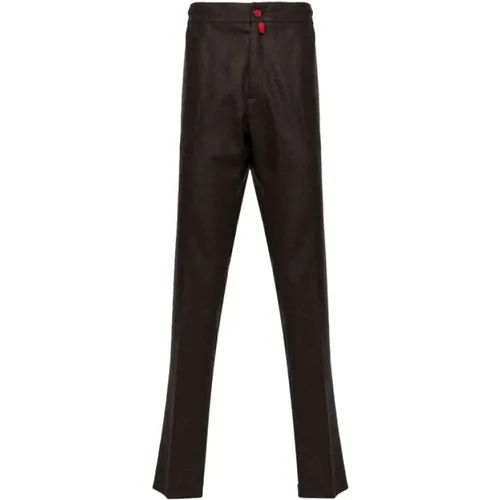 Logo Patch Straight-Leg Hose Kiton - Kiton - Modalova