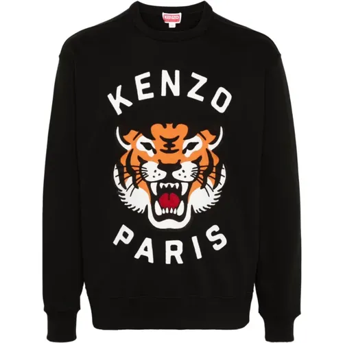 Schwarzer Sweatshirt Aw24 Herrenmode , Herren, Größe: XL - Kenzo - Modalova