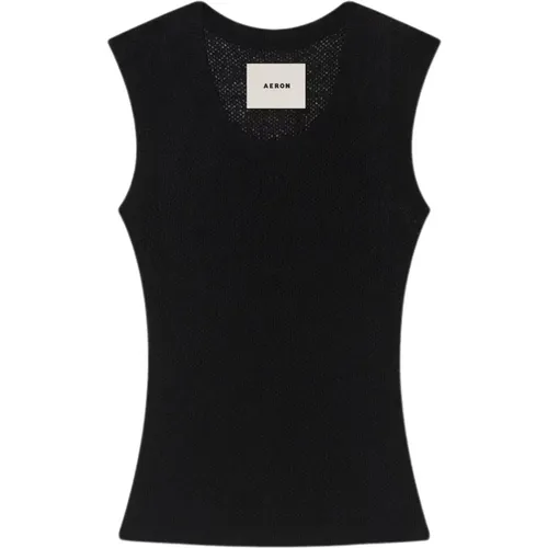 Spitzenstrick Tank Top , Damen, Größe: M - Aeron - Modalova