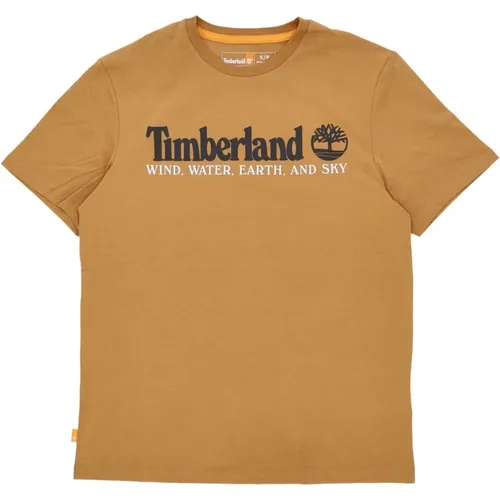 Wwes Front Tee Wheat Boot T-Shirt , Herren, Größe: XL - Timberland - Modalova