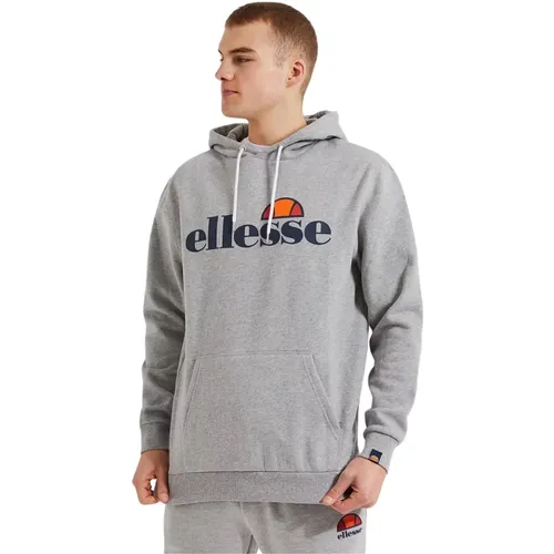 Hoodie mit Kängurutasche , Herren, Größe: 2XL - Ellesse - Modalova