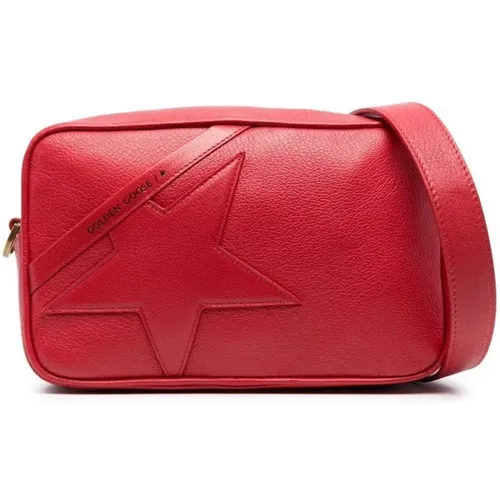 Rote Stern Tasche , Damen, Größe: ONE Size - Golden Goose - Modalova