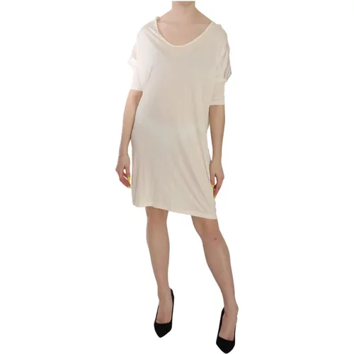 Cream Elbow Sleeve A-line Dress , female, Sizes: M - Costume National - Modalova