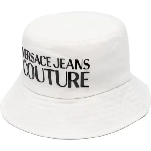 Weißer Fischerhut , Herren, Größe: L - Versace Jeans Couture - Modalova