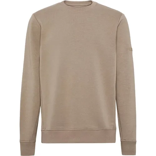 Baumwollmischung Crew Neck Sweater , Herren, Größe: L - Boggi Milano - Modalova