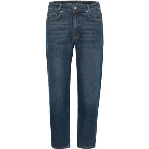 Mommy High Tapered Jeans Dunkelblau , Damen, Größe: W28 - My Essential Wardrobe - Modalova