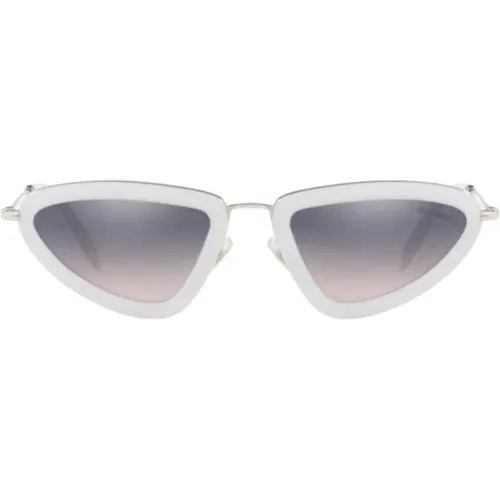 Cat-Eye Sunglasses with Degraded Lenses , female, Sizes: 53 MM - Miu Miu - Modalova