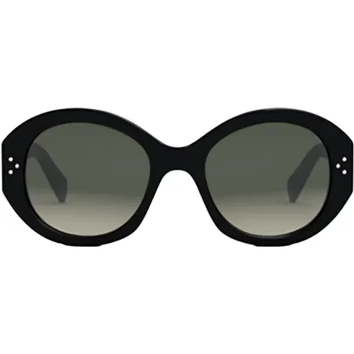 Schwarze Ss23 Sonnenbrille für Damen , Damen, Größe: 53 MM - Celine - Modalova