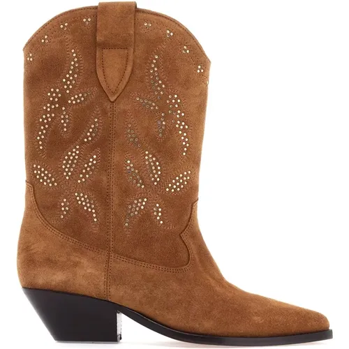 Suede Texan Boots with Studs , female, Sizes: 3 UK - Isabel marant - Modalova