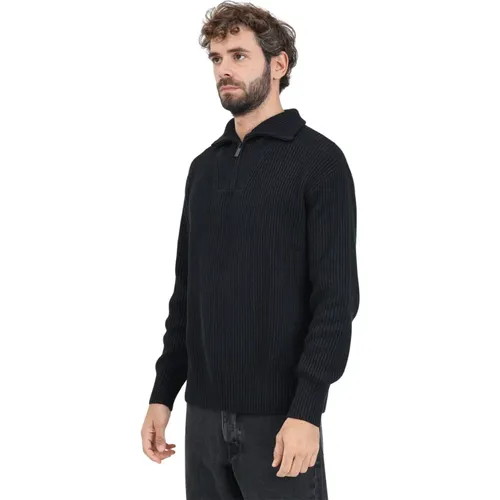 Schwarzer Rollkragenpullover , Herren, Größe: S - Selected Homme - Modalova