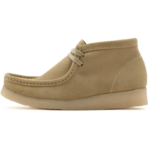 Wallabee Stiefel , Damen, Größe: 39 1/2 EU - Clarks - Modalova