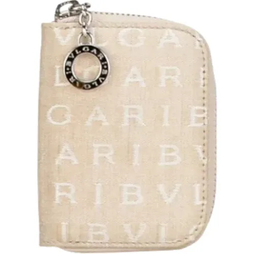 Pre-owned Canvas key-holders , female, Sizes: ONE SIZE - Bvlgari Vintage - Modalova