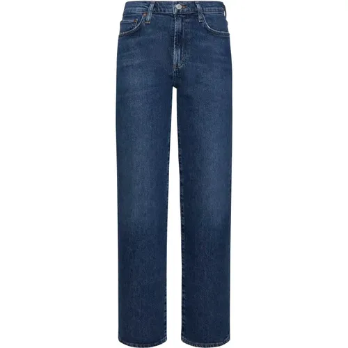 Klassische High-Waist Denim Jeans , Damen, Größe: W28 - Agolde - Modalova