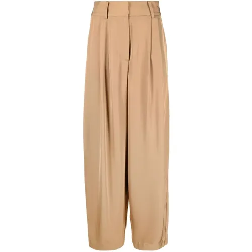 Tobacco Brown Piscali Pants , female, Sizes: M - By Malene Birger - Modalova