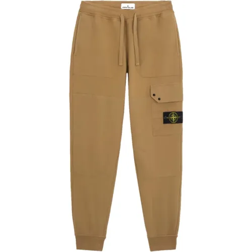 Cargo Jogging Pants with Brushed Cotton Fleece , male, Sizes: L, M - Stone Island - Modalova