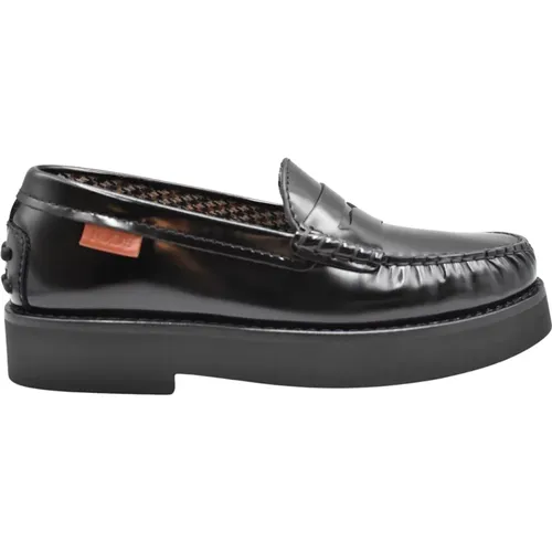 Schwarze Schnürschuhe , Damen, Größe: 39 EU - TOD'S - Modalova