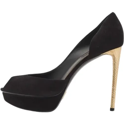 Pre-owned Suede heels , female, Sizes: 6 UK - Louis Vuitton Vintage - Modalova