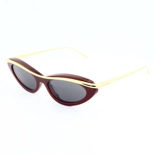 Bordeaux Frame with Grey Lenses , unisex, Sizes: 51 MM - Loewe - Modalova