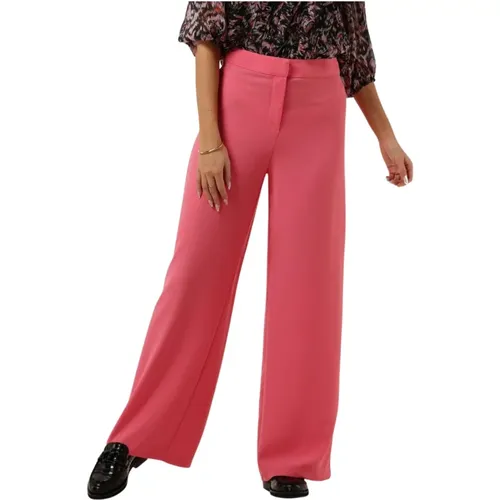 Weite Fuchsia Hose , Damen, Größe: XS - Notes Du Nord - Modalova