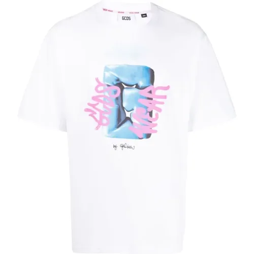 G Graffiti Loose TEE , male, Sizes: S, XS - Gcds - Modalova