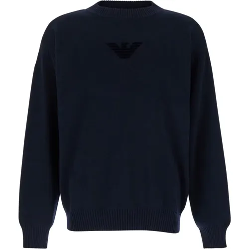 Needle Stitch Pullover , Herren, Größe: L - Emporio Armani - Modalova