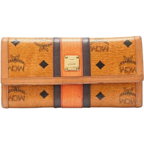 Pre-owned Coated canvas wallets , female, Sizes: ONE SIZE - MCM Pre-owned - Modalova