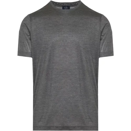 Luxury Silk T-shirt , male, Sizes: 2XL - Barba - Modalova