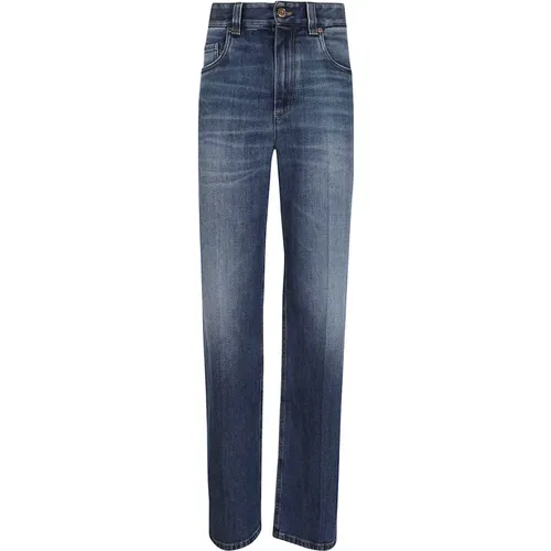 Denim Jeans Loose Fit Straight Design , female, Sizes: 2XS, S, M, XS - BRUNELLO CUCINELLI - Modalova